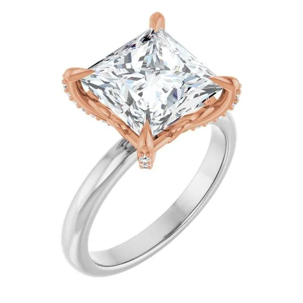 Claw-Prong Accented Engagement Ring The Jewelry Source El Segundo, CA