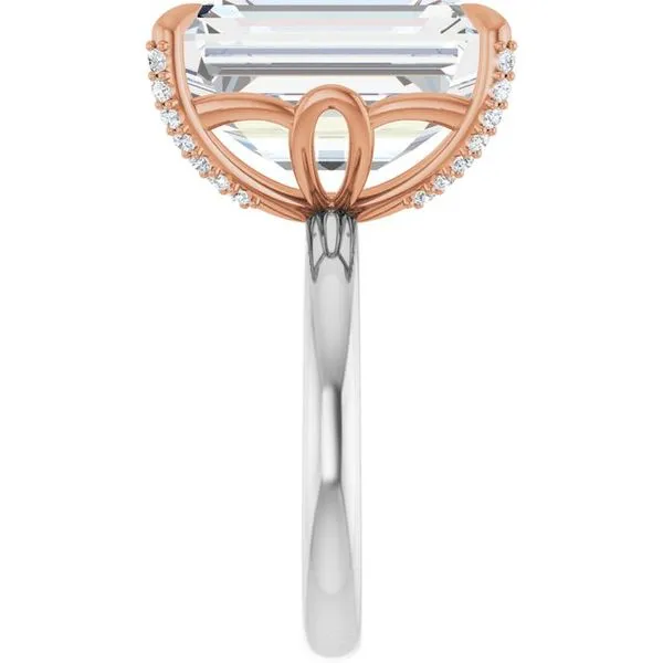 Claw-Prong Accented Engagement Ring Image 4 Raleigh Diamond Fine Jewelry Raleigh, NC