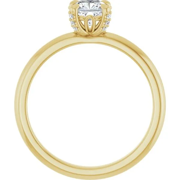 Claw-Prong Accented Engagement Ring Image 2 Northwood Jewelers Northwood, OH