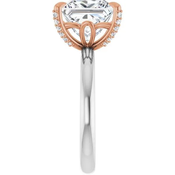 Claw-Prong Accented Engagement Ring Image 4 J. Thomas Jewelers Rochester Hills, MI