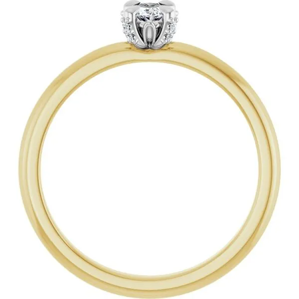 Claw-Prong Accented Engagement Ring Image 2 J. Thomas Jewelers Rochester Hills, MI