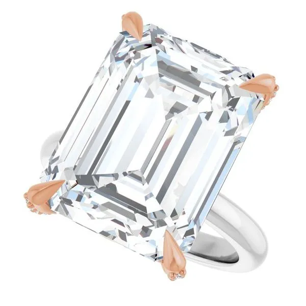 Claw-Prong Accented Engagement Ring Image 5 Raleigh Diamond Fine Jewelry Raleigh, NC