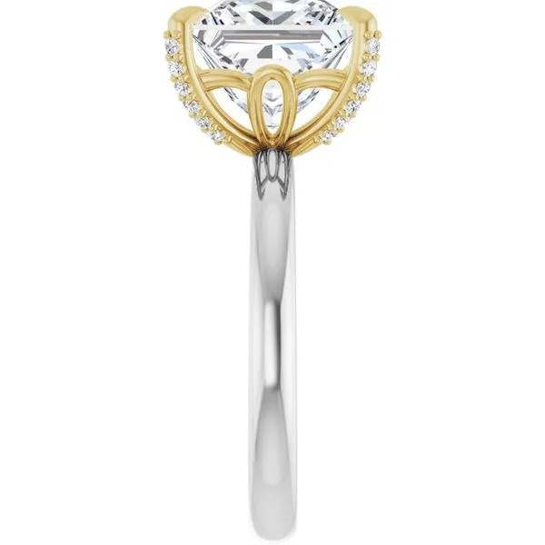 Claw-Prong Accented Engagement Ring Image 4 Shipley's Fine Jewelry Hampstead, MD