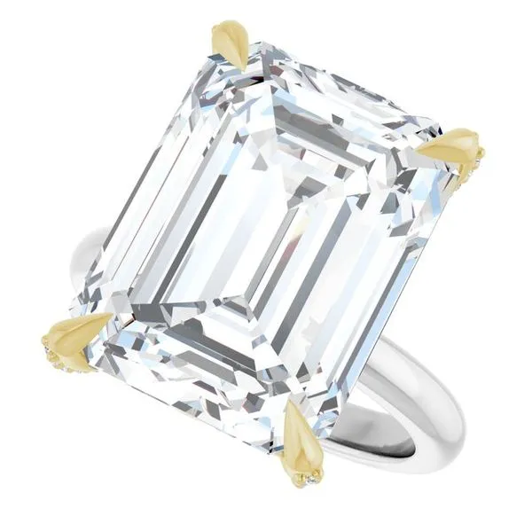 Claw-Prong Accented Engagement Ring Image 5 Clater Jewelers Louisville, KY