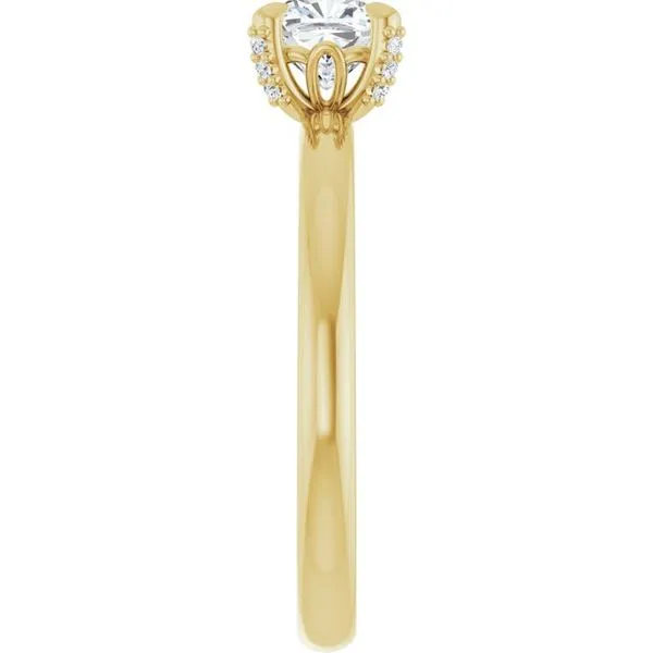 Claw-Prong Accented Engagement Ring Image 4 J. Thomas Jewelers Rochester Hills, MI