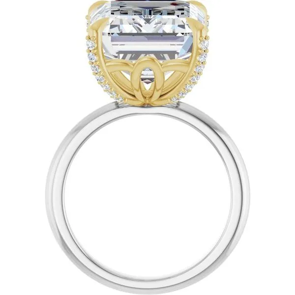 Claw-Prong Accented Engagement Ring Image 2 Futer Bros Jewelers York, PA
