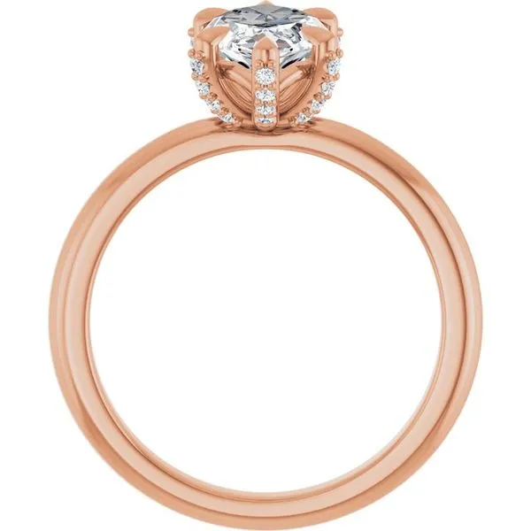 Claw-Prong Accented Engagement Ring Image 2 Michael Szwed Jewelers Longmeadow, MA