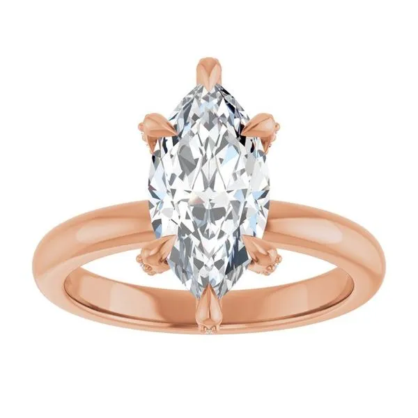 Claw-Prong Accented Engagement Ring Image 3 Harkleroad Diamonds & Fine Jewelers Savannah, GA