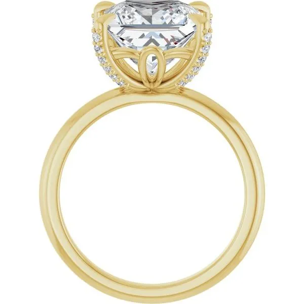 Claw-Prong Accented Engagement Ring Image 2 JF Jones Jewelers Rochester, NY