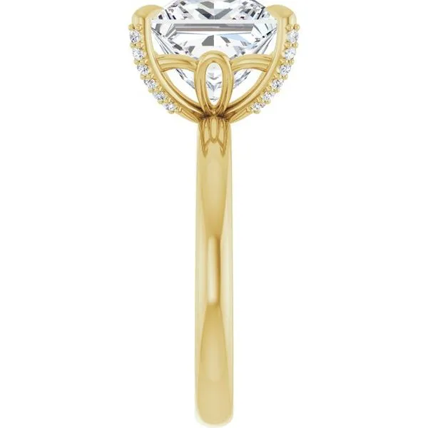 Claw-Prong Accented Engagement Ring Image 4 Raleigh Diamond Fine Jewelry Raleigh, NC