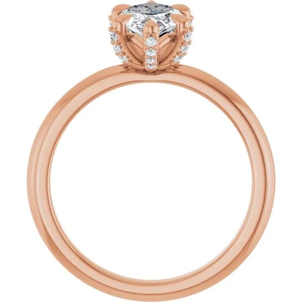 Claw-Prong Accented Engagement Ring Image 2 Raleigh Diamond Fine Jewelry Raleigh, NC