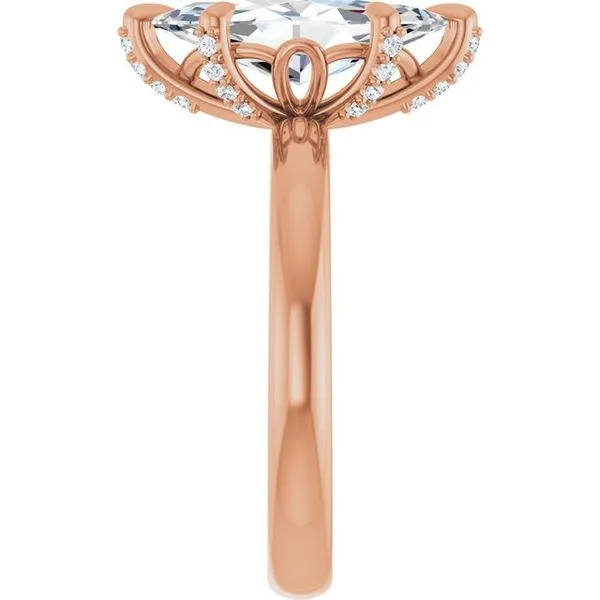 Claw-Prong Accented Engagement Ring Image 4 Paul James Jewelers Angels Camp, CA