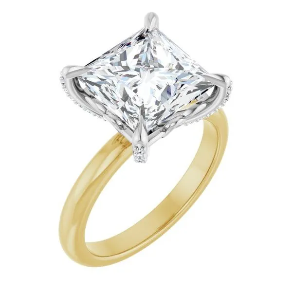 Claw-Prong Accented Engagement Ring Stuart Benjamin & Co. Jewelry Designs San Diego, CA