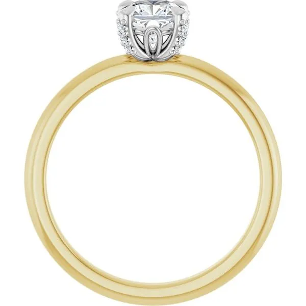 Claw-Prong Accented Engagement Ring Image 2 J. Thomas Jewelers Rochester Hills, MI