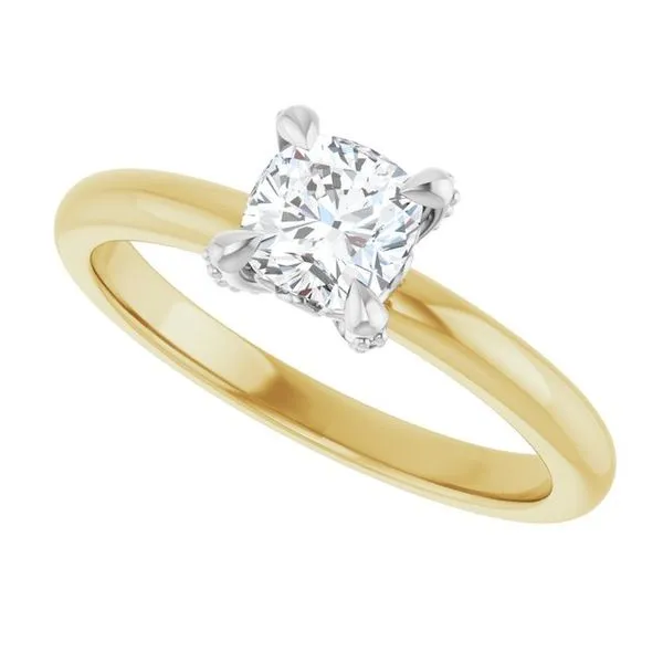 Claw-Prong Accented Engagement Ring Image 5 Clater Jewelers Louisville, KY