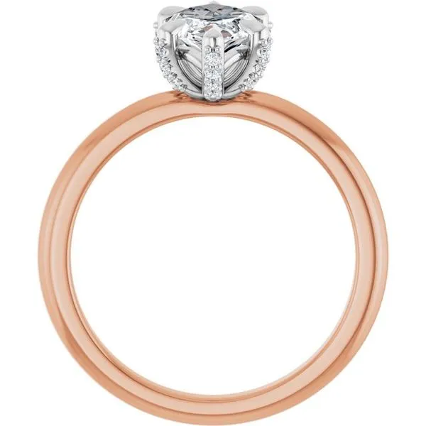 Claw-Prong Accented Engagement Ring Image 2 J. West Jewelers Round Rock, TX