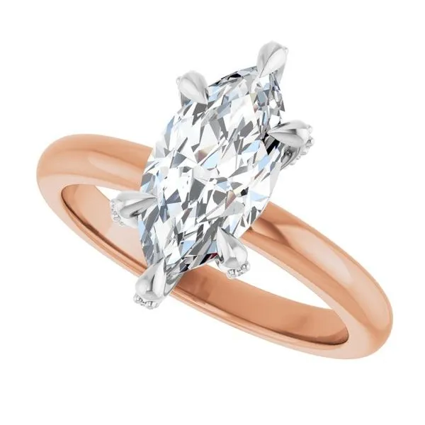 Claw-Prong Accented Engagement Ring Image 5 J. Thomas Jewelers Rochester Hills, MI