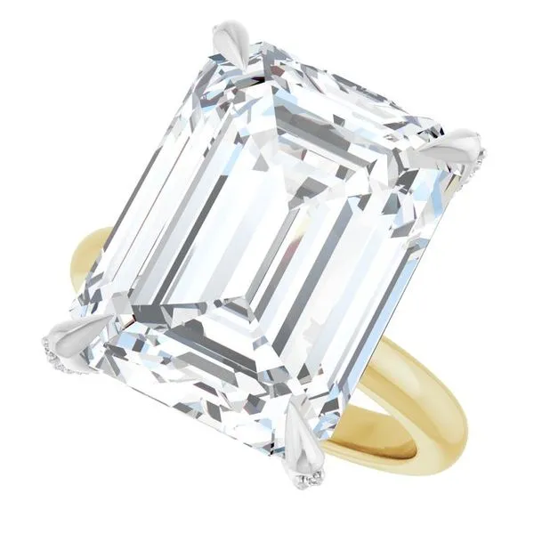 Claw-Prong Accented Engagement Ring Image 5 Clater Jewelers Louisville, KY