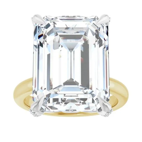 Claw-Prong Accented Engagement Ring Image 3 Futer Bros Jewelers York, PA