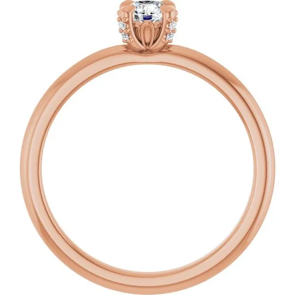 Claw-Prong Accented Engagement Ring Image 2 Northwood Jewelers Northwood, OH