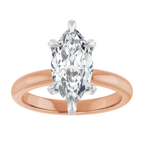 Claw-Prong Accented Engagement Ring Image 3 Jimmy Smith Jewelers Decatur, AL