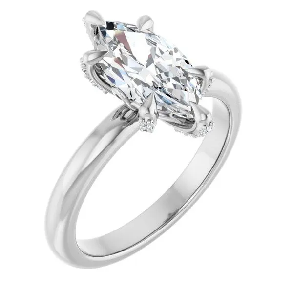 Claw-Prong Accented Engagement Ring Vulcan's Forge LLC KANSAS CITY, MO
