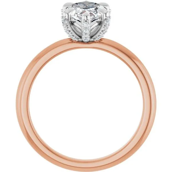 Claw-Prong Accented Engagement Ring Image 2 Northwood Jewelers Northwood, OH