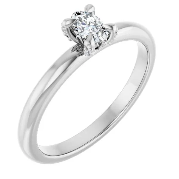 Claw-Prong Accented Engagement Ring J. Thomas Jewelers Rochester Hills, MI