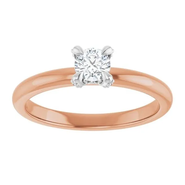 Claw-Prong Accented Engagement Ring Image 3 Clater Jewelers Louisville, KY