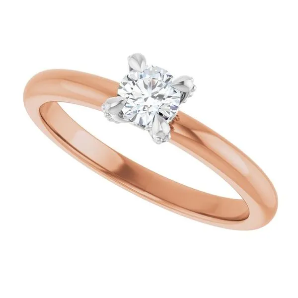 Claw-Prong Accented Engagement Ring Image 5 Clater Jewelers Louisville, KY