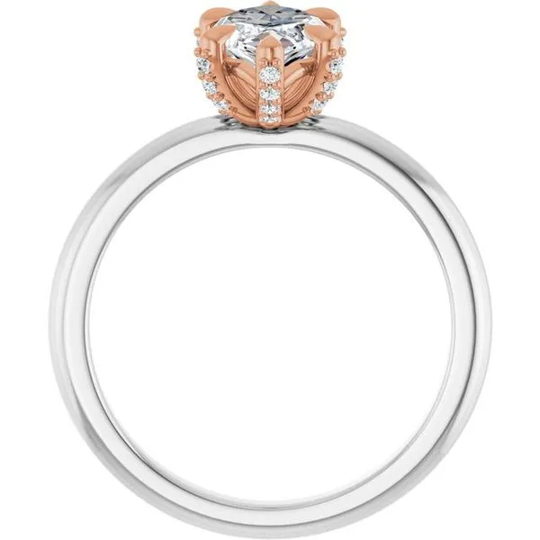 Claw-Prong Accented Engagement Ring Image 2 Mark Jewellers La Crosse, WI