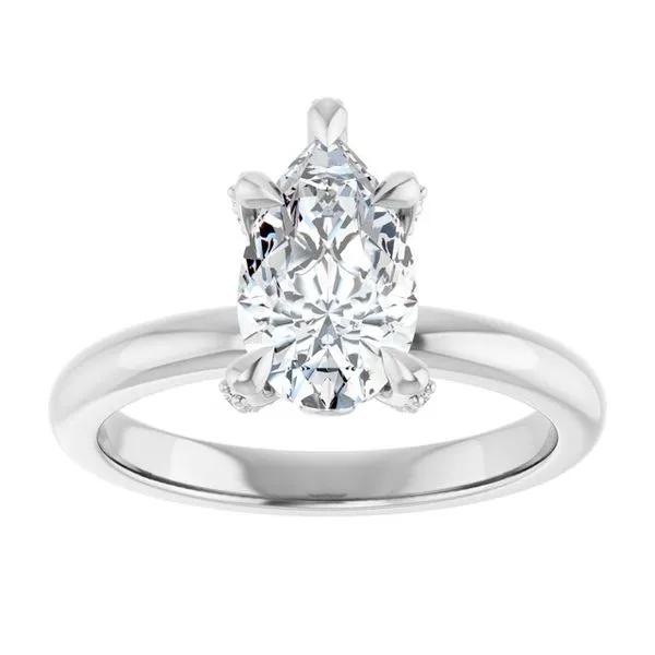Claw-Prong Accented Engagement Ring Image 3 J. Thomas Jewelers Rochester Hills, MI