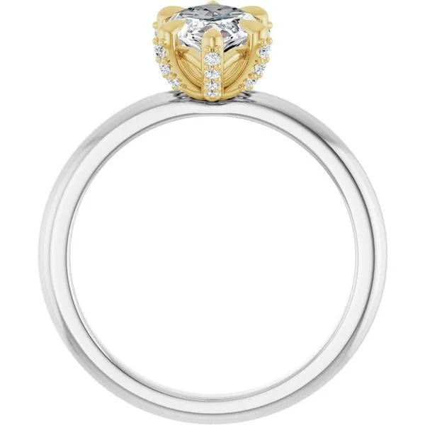 Claw-Prong Accented Engagement Ring Image 2 Stuart Benjamin & Co. Jewelry Designs San Diego, CA
