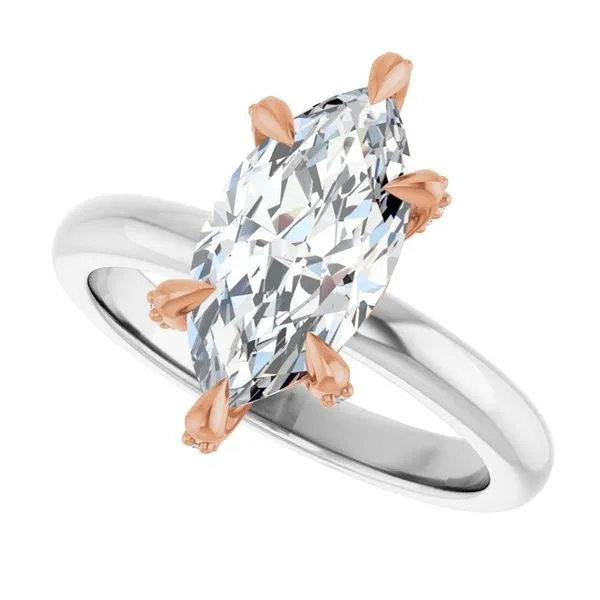 Claw-Prong Accented Engagement Ring Image 5 J. Thomas Jewelers Rochester Hills, MI