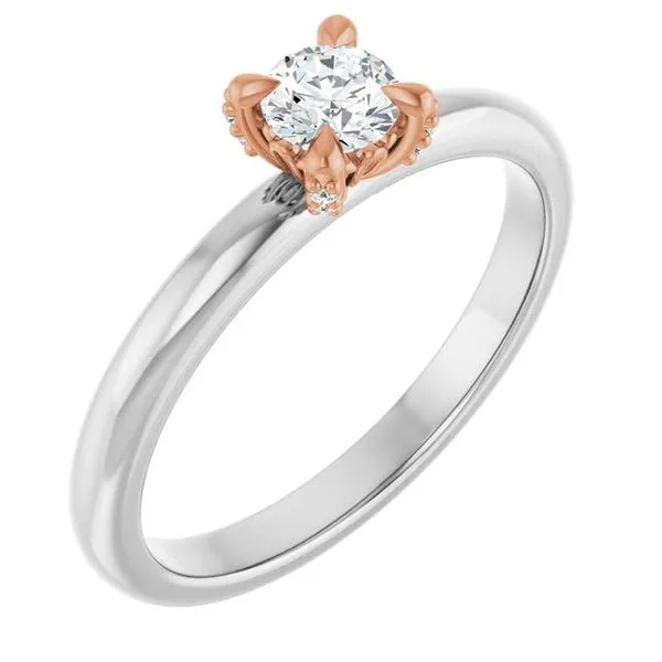 Claw-Prong Accented Engagement Ring Clater Jewelers Louisville, KY