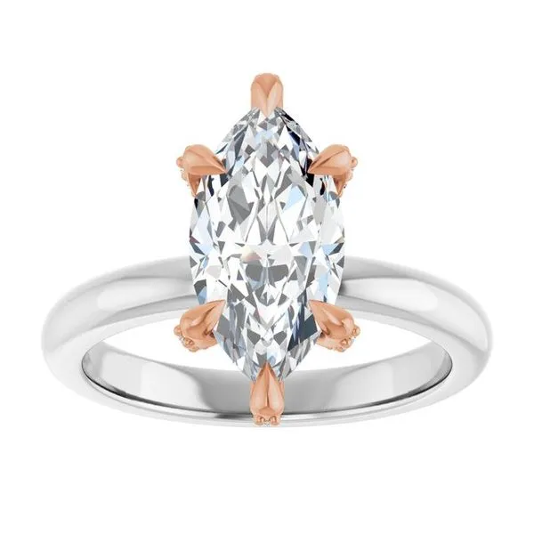 Claw-Prong Accented Engagement Ring Image 3 Raleigh Diamond Fine Jewelry Raleigh, NC