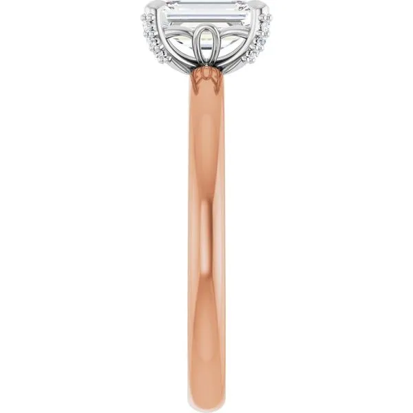 Claw-Prong Accented Engagement Ring Image 4 Clater Jewelers Louisville, KY