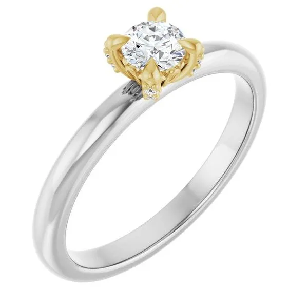 Claw-Prong Accented Engagement Ring Witt's Jewelry Wayne, NE
