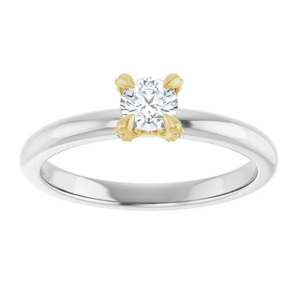Claw-Prong Accented Engagement Ring Image 3 Jimmy Smith Jewelers Decatur, AL
