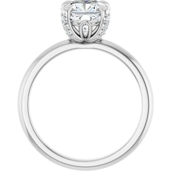 Claw-Prong Accented Engagement Ring Image 2 J. Thomas Jewelers Rochester Hills, MI
