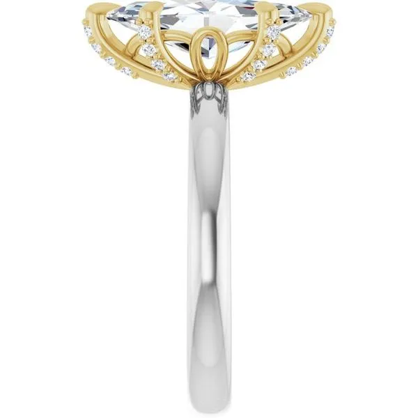 Claw-Prong Accented Engagement Ring Image 4 Raleigh Diamond Fine Jewelry Raleigh, NC