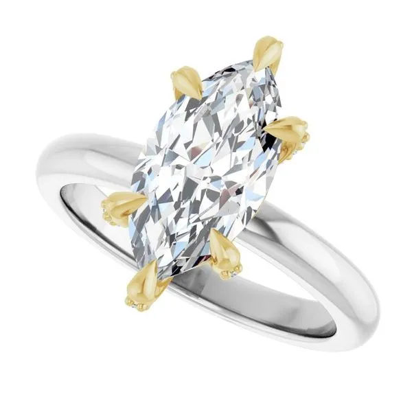 Claw-Prong Accented Engagement Ring Image 5 Shipley's Fine Jewelry Hampstead, MD