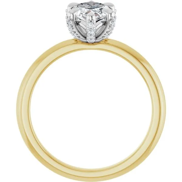 Claw-Prong Accented Engagement Ring Image 2 Clater Jewelers Louisville, KY