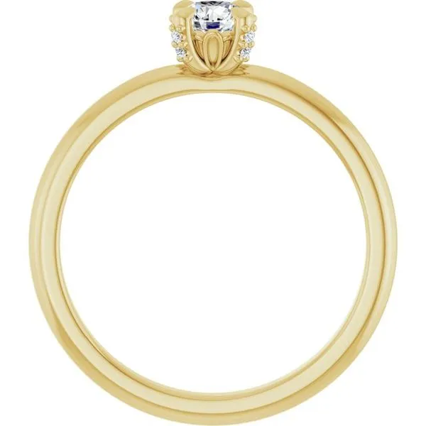 Claw-Prong Accented Engagement Ring Image 2 Futer Bros Jewelers York, PA