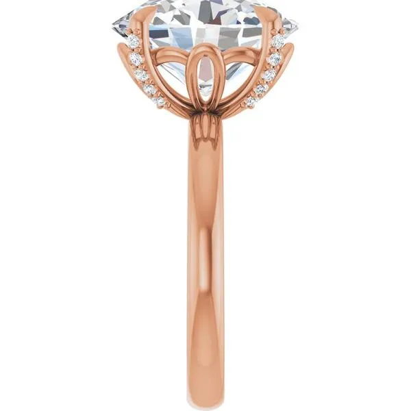 Claw-Prong Accented Engagement Ring Image 4 Mark Jewellers La Crosse, WI