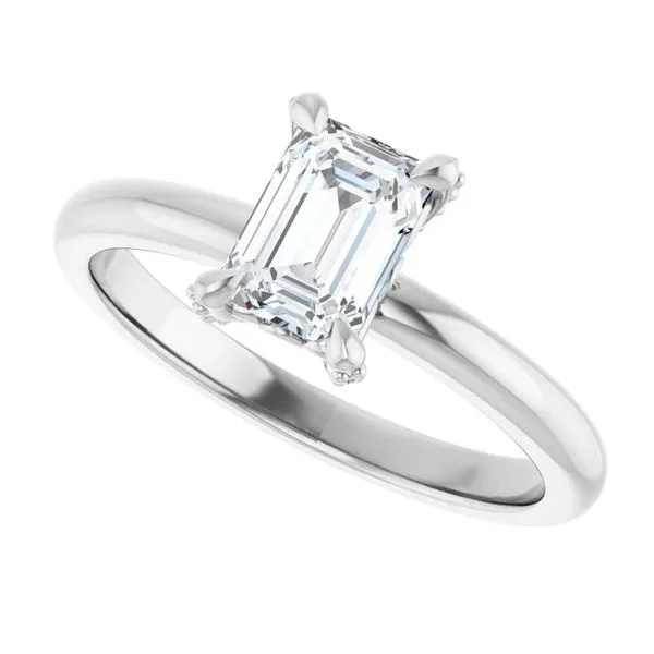 Claw-Prong Accented Engagement Ring Image 5 Jimmy Smith Jewelers Decatur, AL