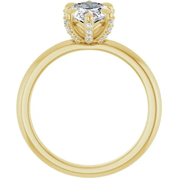 Claw-Prong Accented Engagement Ring Image 2 Shipley's Fine Jewelry Hampstead, MD