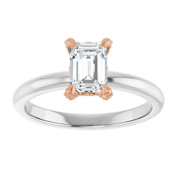 Claw-Prong Accented Engagement Ring Image 3 Arezzo Jewelers Elmwood Park, IL