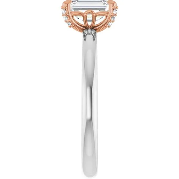 Claw-Prong Accented Engagement Ring Image 4 Jimmy Smith Jewelers Decatur, AL