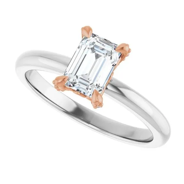 Claw-Prong Accented Engagement Ring Image 5 Futer Bros Jewelers York, PA